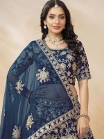 Royal Blue Art Silk Lehenga Choli